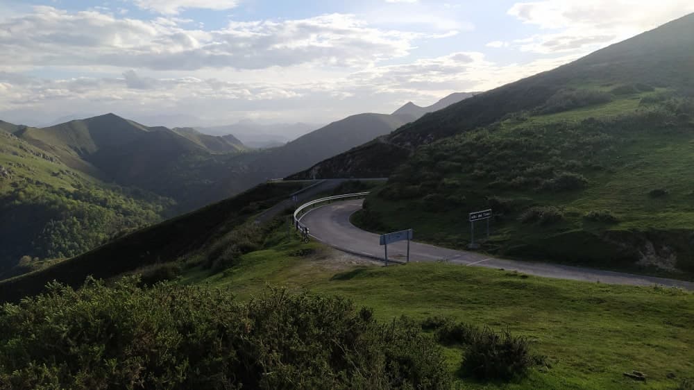 A trail in the mountains