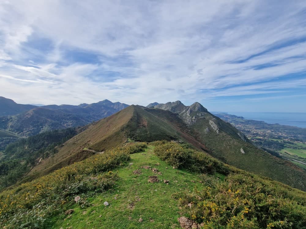 A trail in the mountains