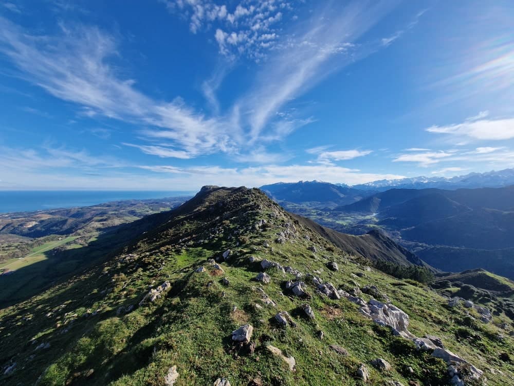 A trail in the mountains